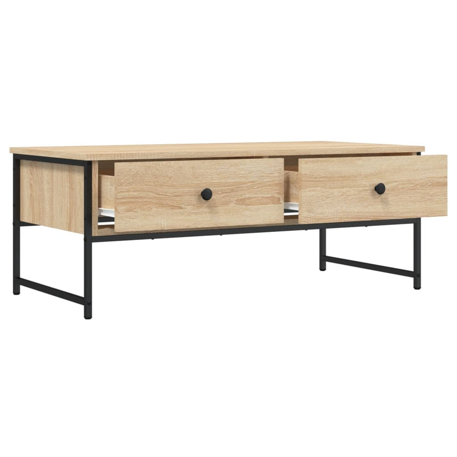 Salontafel 0X49X39,5 Cm Bewerkt Hout Kleurig Sonoma eiken