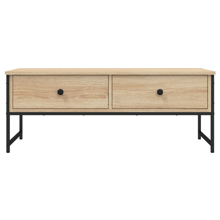 Salontafel 0X49X39,5 Cm Bewerkt Hout Kleurig Sonoma eiken