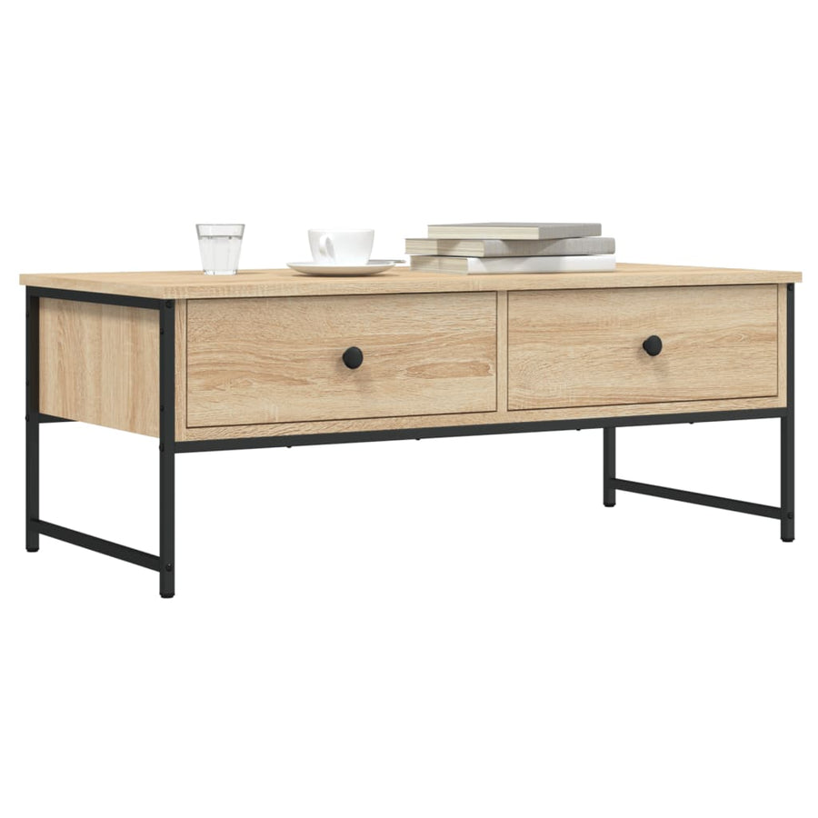 Salontafel 0X49X39,5 Cm Bewerkt Hout Kleurig Sonoma eiken