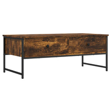 Salontafel 0X49X39,5 Cm Bewerkt Hout Kleurig Gerookt eiken
