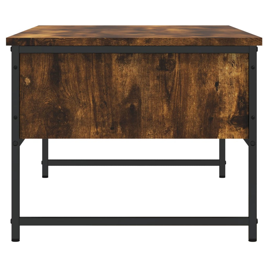 Salontafel 0X49X39,5 Cm Bewerkt Hout Kleurig Gerookt eiken