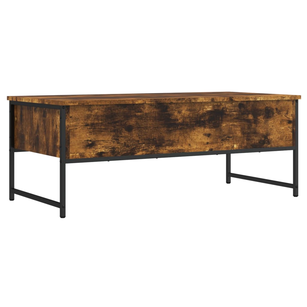Salontafel 0X49X39,5 Cm Bewerkt Hout Kleurig Gerookt eiken