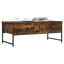 Salontafel 0X49X39,5 Cm Bewerkt Hout Kleurig Gerookt eiken