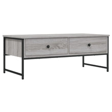 Salontafel 0X49X39,5 Cm Bewerkt Hout Eikenkleur Grijs sonoma