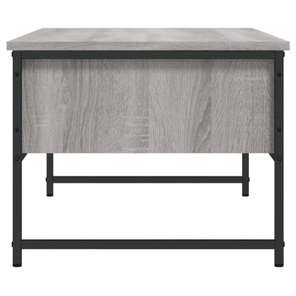 Salontafel 0X49X39,5 Cm Bewerkt Hout Eikenkleur Grijs sonoma