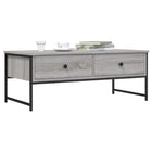 Coffee table 101x49x39.5 cm engineered wood grey Sonoma oak colour
