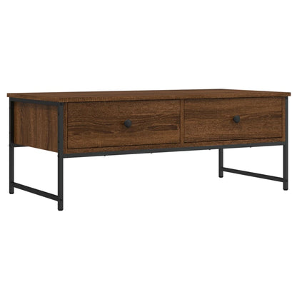 Salontafel 0X49X39,5 Cm Bewerkt Hout Bruineikenkleurig bruin eikenkleur