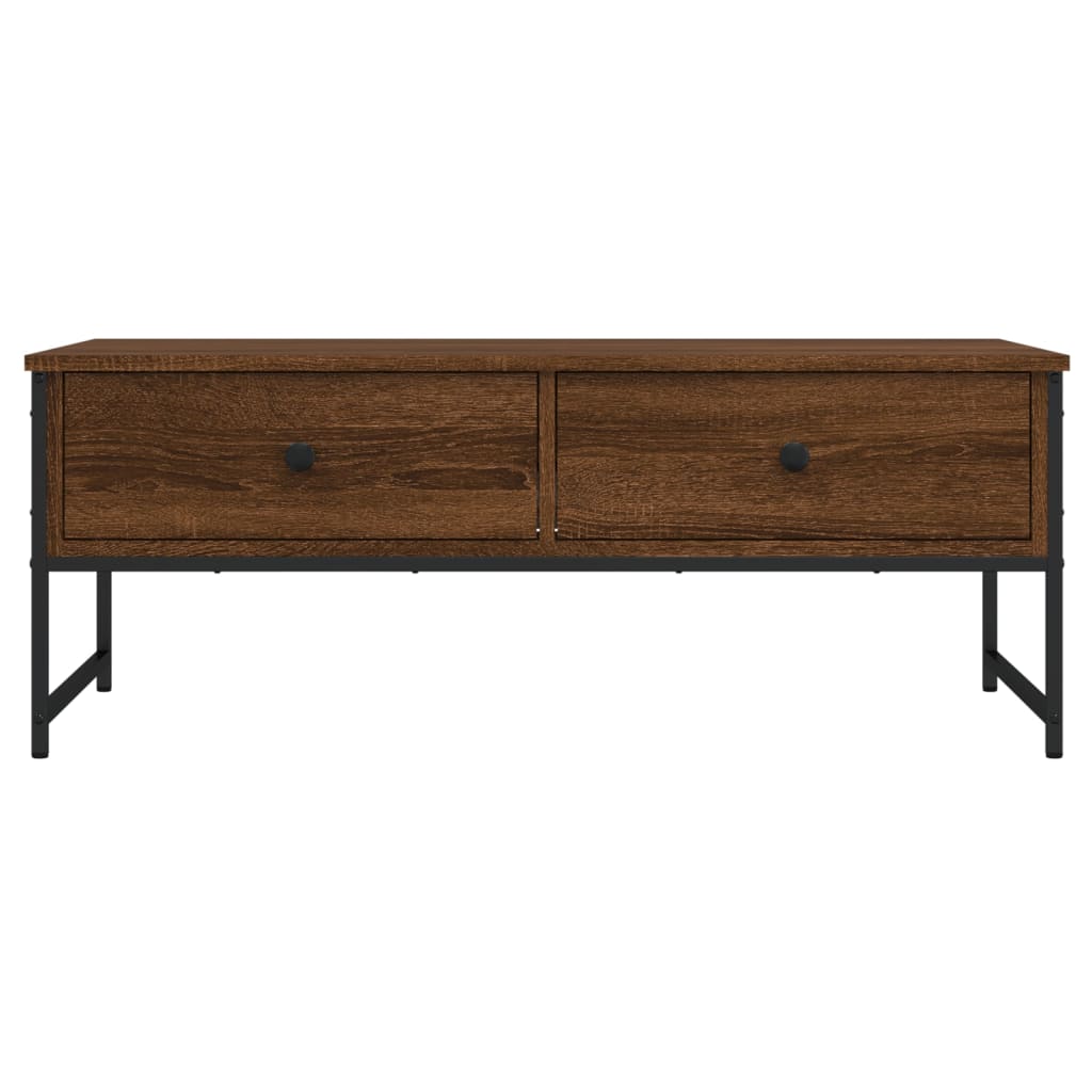 Salontafel 0X49X39,5 Cm Bewerkt Hout Bruineikenkleurig bruin eikenkleur