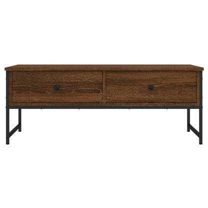 Salontafel 0X49X39,5 Cm Bewerkt Hout Bruineikenkleurig bruin eikenkleur