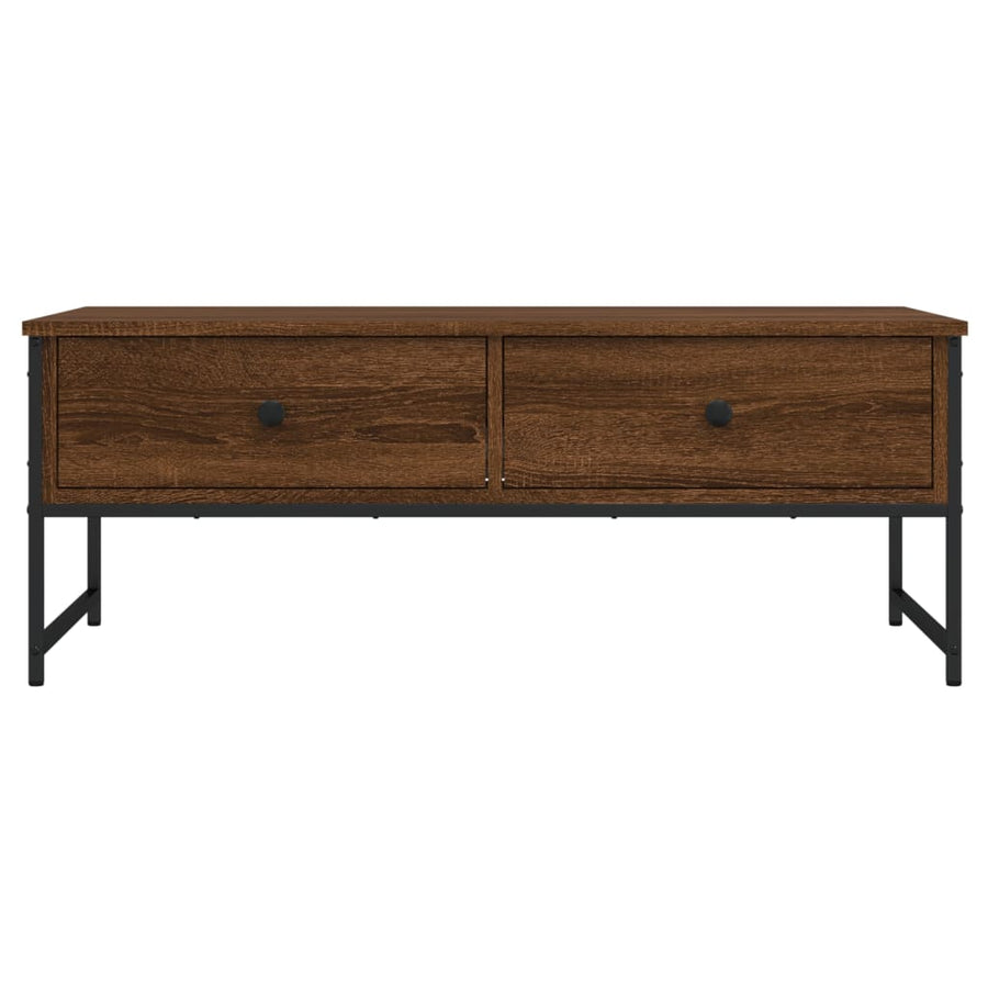 Salontafel 0X49X39,5 Cm Bewerkt Hout Bruineikenkleurig bruin eikenkleur