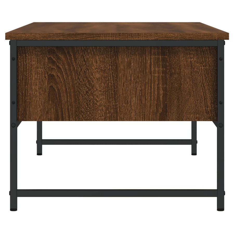 Salontafel 0X49X39,5 Cm Bewerkt Hout Bruineikenkleurig bruin eikenkleur