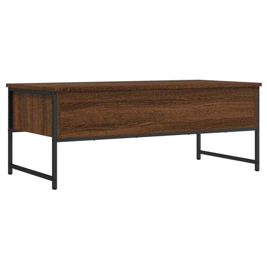 Salontafel 0X49X39,5 Cm Bewerkt Hout Bruineikenkleurig bruin eikenkleur