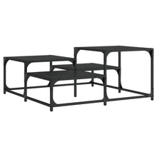 Salontafel 87,5X87,5X40 Cm Bewerkt Hout 87.5 x 87.5 x 40 cm Zwart