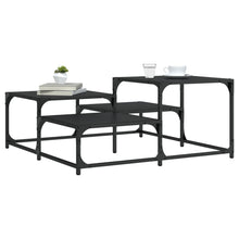 Salontafel 87,5X87,5X40 Cm Bewerkt Hout 87.5 x 87.5 x 40 cm Zwart