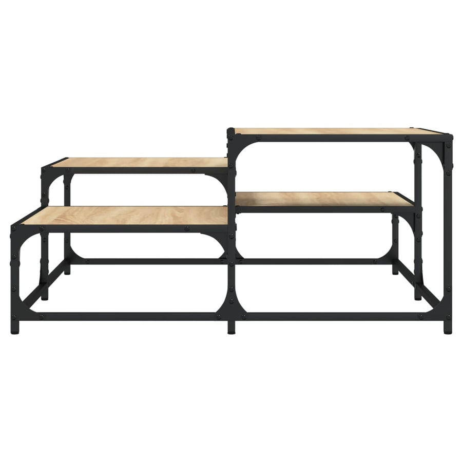 Salontafel 87,5X87,5X40 Cm Bewerkt Hout Kleurig 87.5 x 87.5 x 40 cm Sonoma eiken