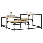 Salontafel 87,5x87,5x40 cm bewerkt hout