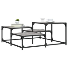 Salontafel 87,5X87,5X40 Cm Bewerkt Hout Eikenkleur 87.5 x 87.5 x 40 cm Grijs sonoma