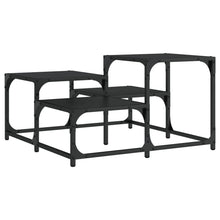 Salontafel Bewerkt Hout 68 x 68 x 40 cm Zwart