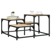 Salontafel 68x68x40 cm bewerkt hout sonoma eiken