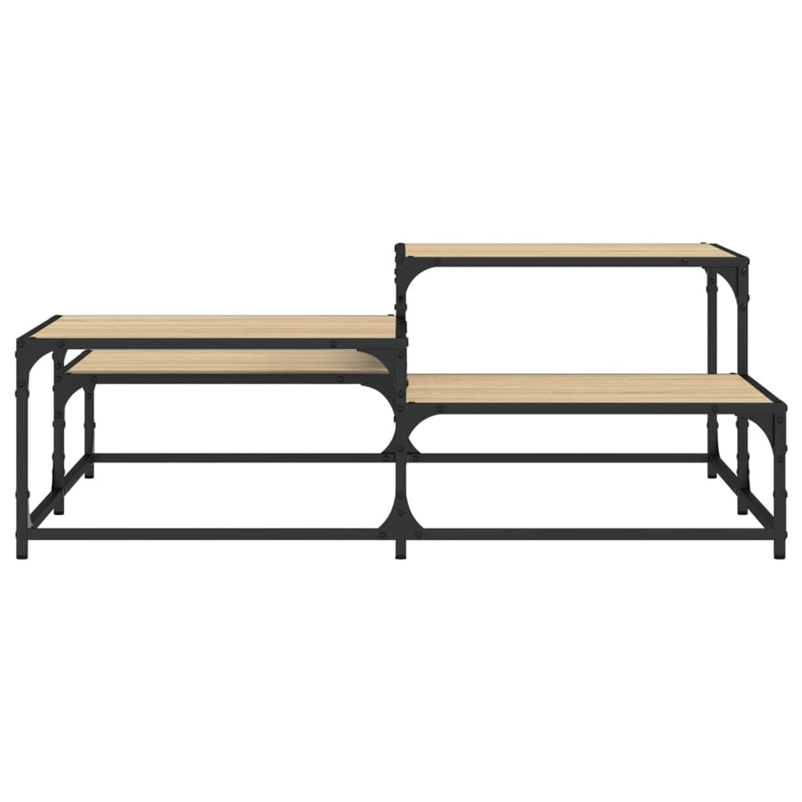 Salontafel Bewerkt Hout Kleurig 107 x 107 x 40 cm Sonoma eiken