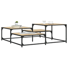 Salontafel Bewerkt Hout Kleurig 107 x 107 x 40 cm Sonoma eiken
