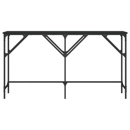 Wandtafel 140x29x75 cm bewerkt hout zwart