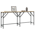 Console table 180x29x75 cm engineered wood Sonoma oak finish