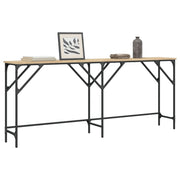 Wandtafel 180x29x75 cm bewerkt hout sonoma eiken