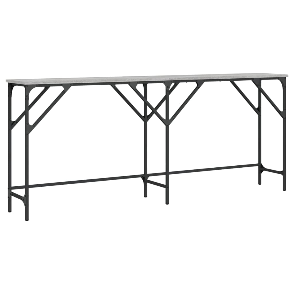 Wandtafel Bewerkt Hout Eikenkleurig 180 x 29 x 75 cm Grijs sonoma