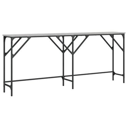 Wandtafel Bewerkt Hout Eikenkleurig 180 x 29 x 75 cm Grijs sonoma