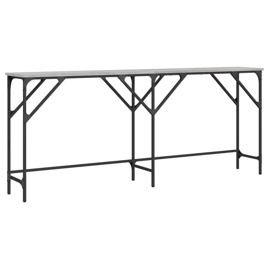 Wandtafel Bewerkt Hout Eikenkleurig 180 x 29 x 75 cm Grijs sonoma