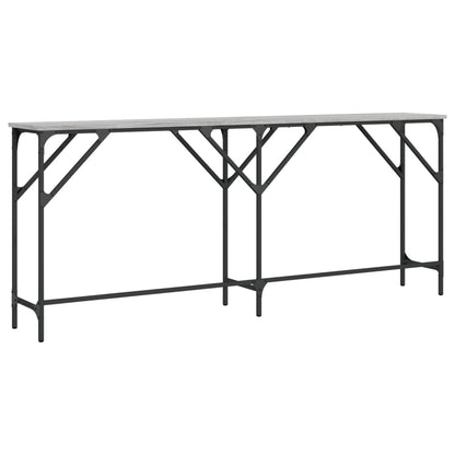 Wandtafel Bewerkt Hout Eikenkleurig 180 x 29 x 75 cm Grijs sonoma