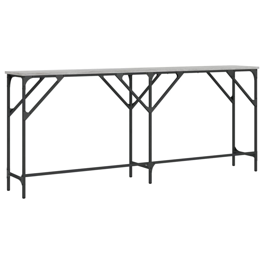 Wandtafel Bewerkt Hout Eikenkleurig 180 x 29 x 75 cm Grijs sonoma