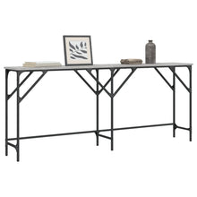 Wandtafel Bewerkt Hout Eikenkleurig 180 x 29 x 75 cm Grijs sonoma