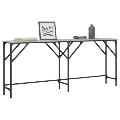 Wandtafel Bewerkt Hout Eikenkleurig 180 x 29 x 75 cm Grijs sonoma