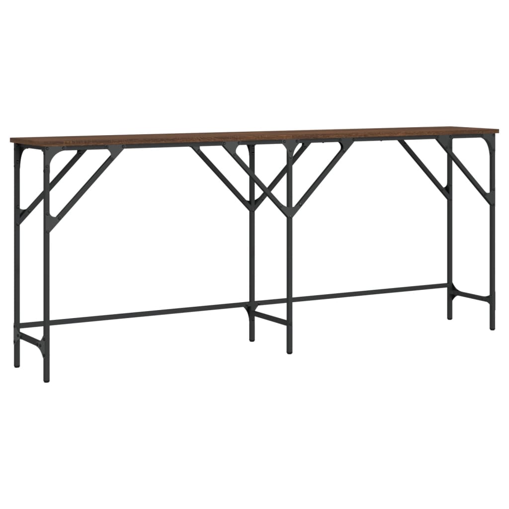 Wandtafel 180X29X75 Cm Bewerkt Hout bruin eikenkleur