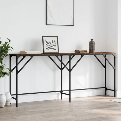 Wandtafel 180X29X75 Cm Bewerkt Hout bruin eikenkleur