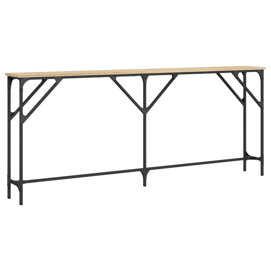 Wandtafel Bewerkt Hout Kleurig 180 x 23 x 75 cm Sonoma eiken
