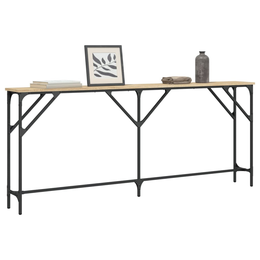 Wandtafel Bewerkt Hout Kleurig 180 x 23 x 75 cm Sonoma eiken