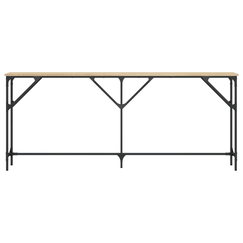 Wandtafel Bewerkt Hout Kleurig 180 x 23 x 75 cm Sonoma eiken