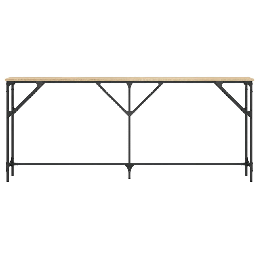 Wandtafel Bewerkt Hout Kleurig 180 x 23 x 75 cm Sonoma eiken