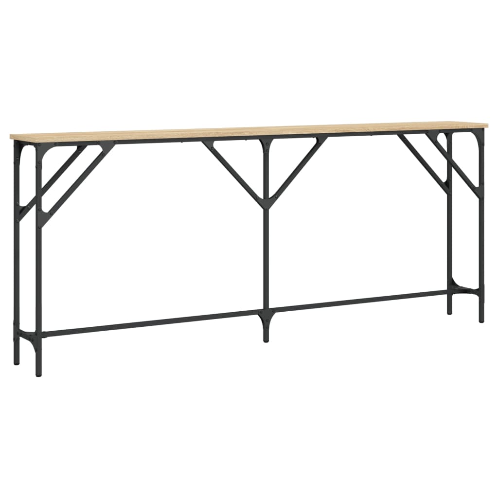 Wandtafel Bewerkt Hout Kleurig 180 x 23 x 75 cm Sonoma eiken
