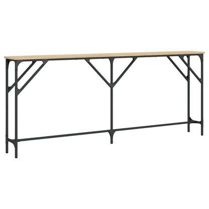 Wandtafel Bewerkt Hout Kleurig 180 x 23 x 75 cm Sonoma eiken