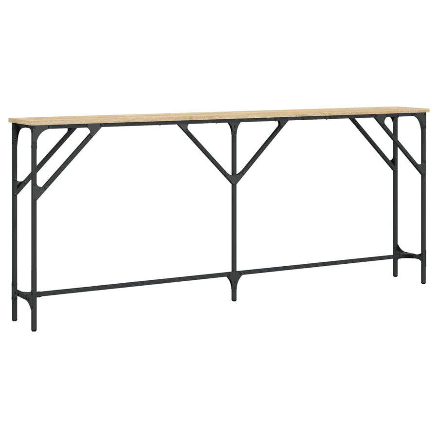 Wandtafel Bewerkt Hout Kleurig 180 x 23 x 75 cm Sonoma eiken