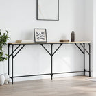 Wandtafel 180x23x75 cm bewerkt hout sonoma eiken