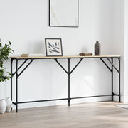 Wandtafel 180x23x75 cm bewerkt hout sonoma eiken