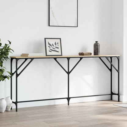 Wandtafel Bewerkt Hout Kleurig 180 x 23 x 75 cm Sonoma eiken
