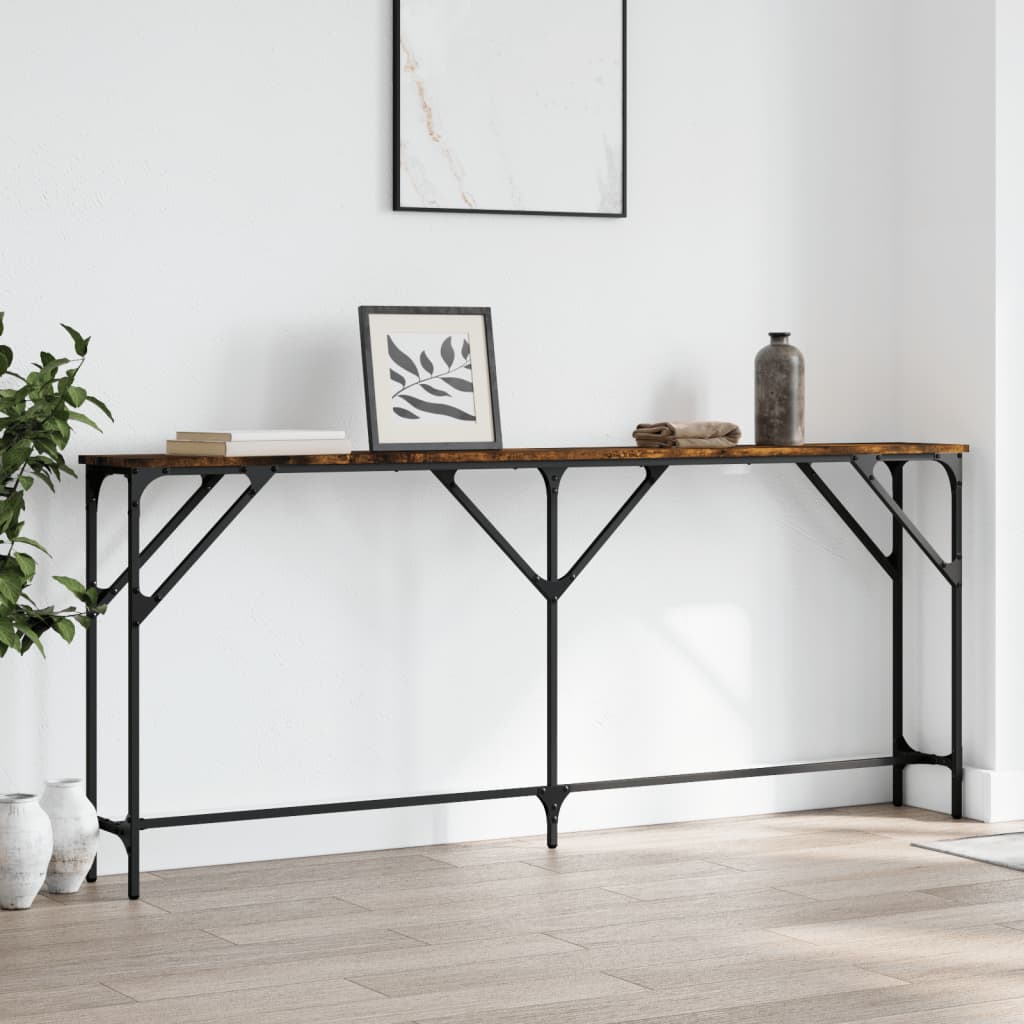 Wandtafel Bewerkt Hout Kleurig 180 x 23 x 75 cm