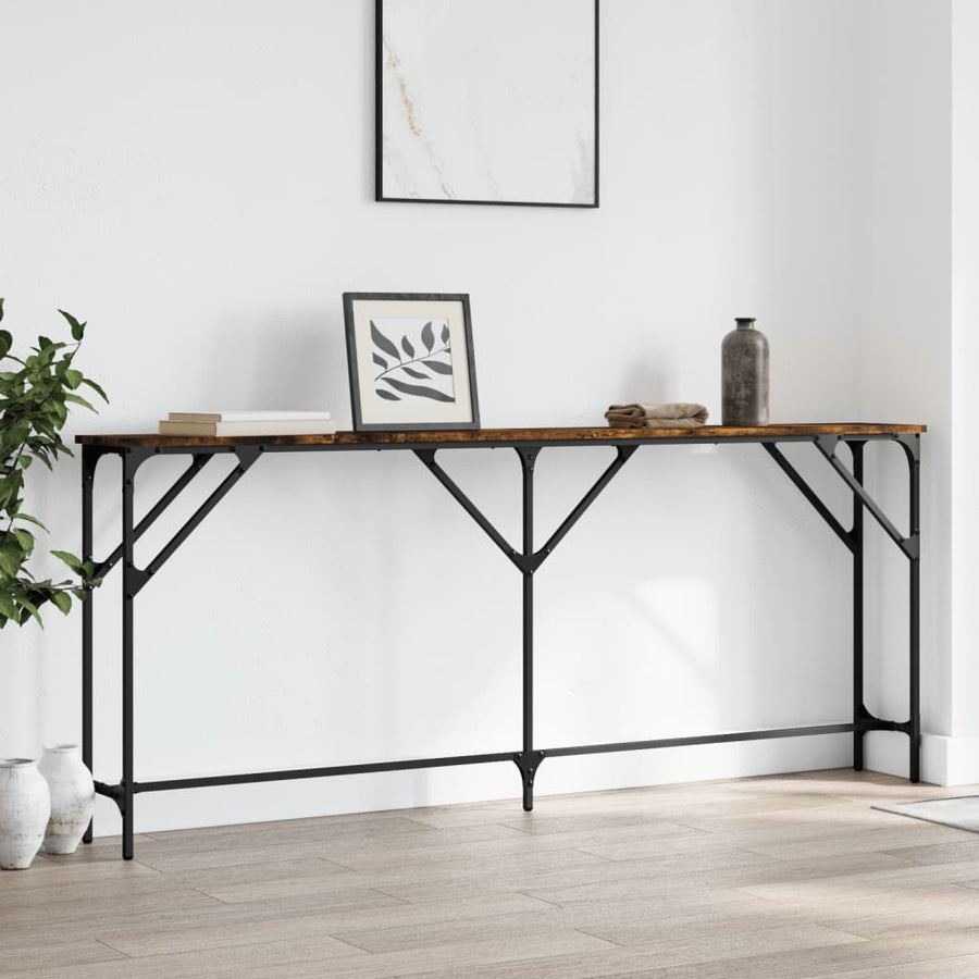 Wandtafel Bewerkt Hout Kleurig 180 x 23 x 75 cm