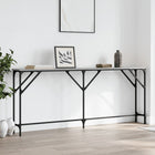 Wandtafel 180x23x75 cm grijs hout